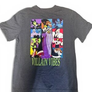 Disney Parks Gray "Villain Vibes" Short Sleeve Tee